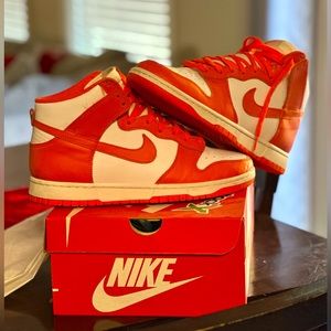 Authentic 2021 Nike Dunk Hi Retro Syracuse